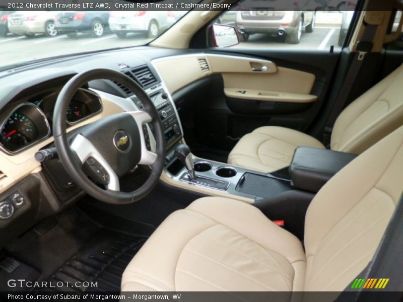 Crystal Red Tintcoat / Cashmere/Ebony 2012 Chevrolet Traverse LTZ AWD