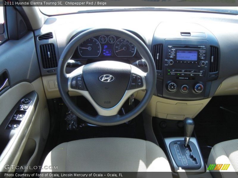 Chilipepper Red / Beige 2011 Hyundai Elantra Touring SE