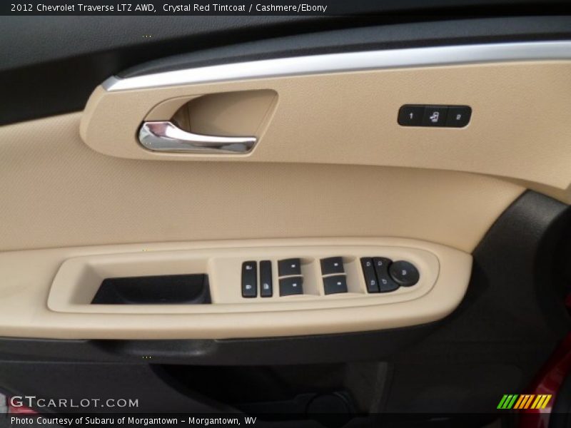 Crystal Red Tintcoat / Cashmere/Ebony 2012 Chevrolet Traverse LTZ AWD