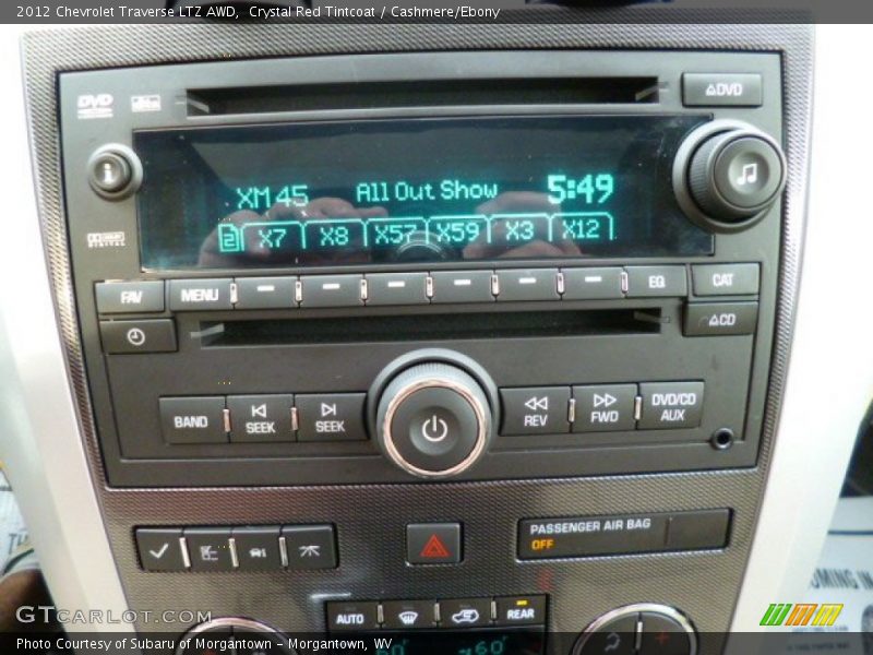 Crystal Red Tintcoat / Cashmere/Ebony 2012 Chevrolet Traverse LTZ AWD