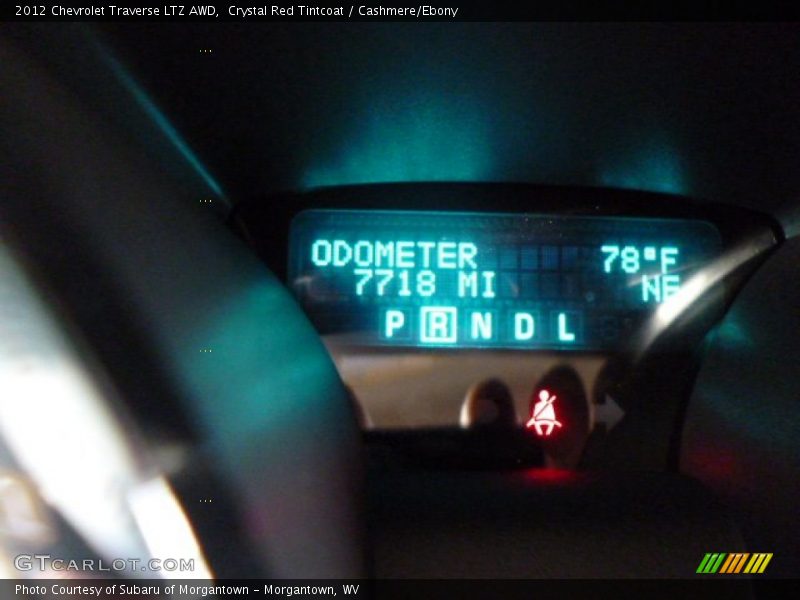 Crystal Red Tintcoat / Cashmere/Ebony 2012 Chevrolet Traverse LTZ AWD
