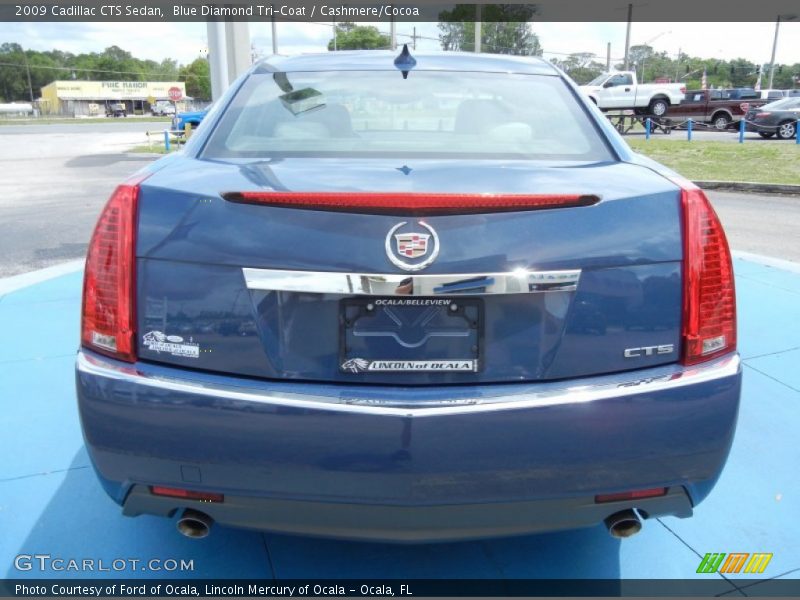 Blue Diamond Tri-Coat / Cashmere/Cocoa 2009 Cadillac CTS Sedan