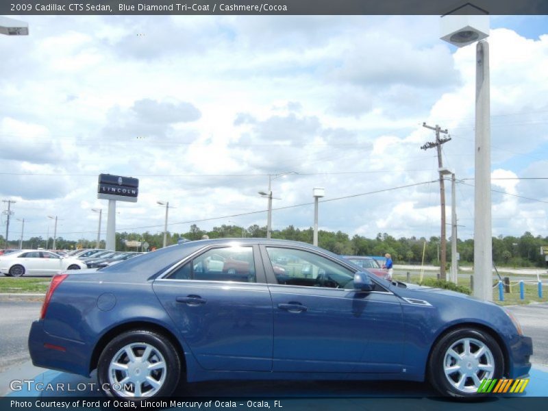 Blue Diamond Tri-Coat / Cashmere/Cocoa 2009 Cadillac CTS Sedan