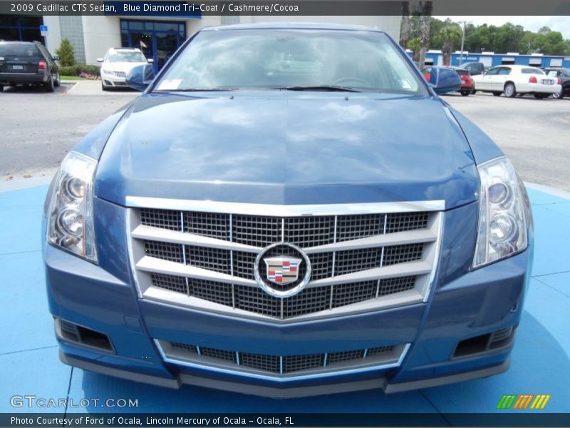 Blue Diamond Tri-Coat / Cashmere/Cocoa 2009 Cadillac CTS Sedan