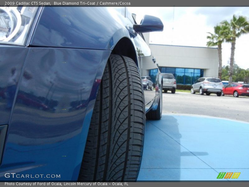 Blue Diamond Tri-Coat / Cashmere/Cocoa 2009 Cadillac CTS Sedan
