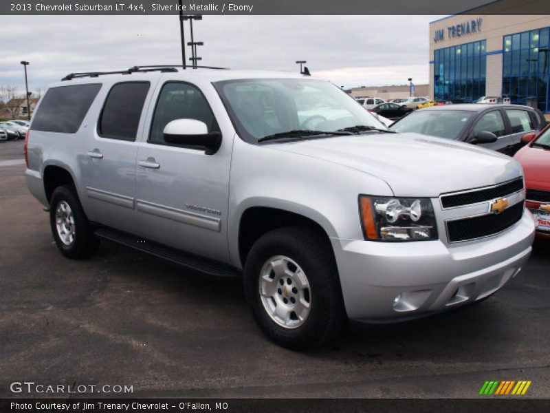 Silver Ice Metallic / Ebony 2013 Chevrolet Suburban LT 4x4