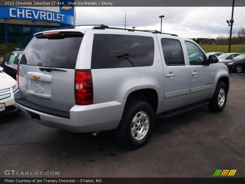 Silver Ice Metallic / Ebony 2013 Chevrolet Suburban LT 4x4