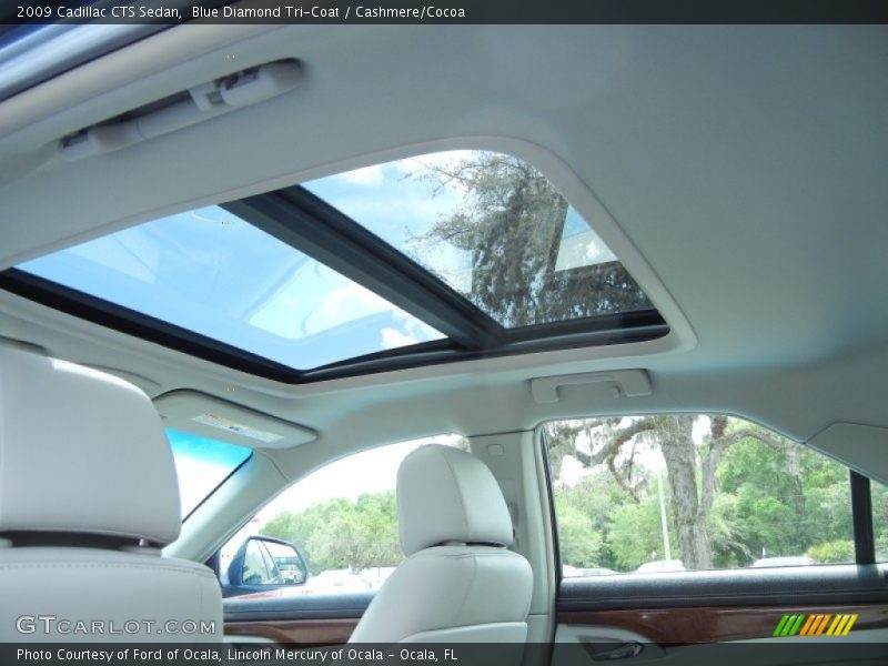 Blue Diamond Tri-Coat / Cashmere/Cocoa 2009 Cadillac CTS Sedan