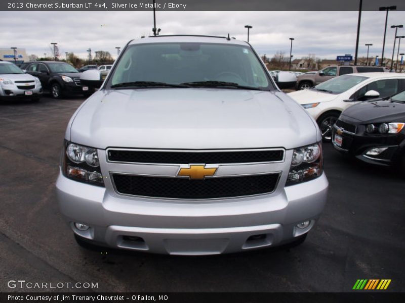 Silver Ice Metallic / Ebony 2013 Chevrolet Suburban LT 4x4