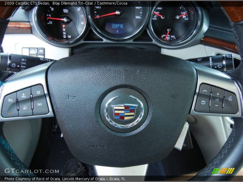 Blue Diamond Tri-Coat / Cashmere/Cocoa 2009 Cadillac CTS Sedan