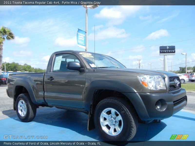 Pyrite Mica / Graphite Gray 2011 Toyota Tacoma Regular Cab 4x4