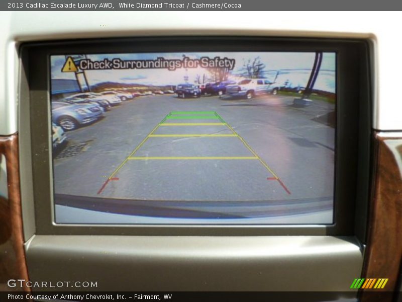 White Diamond Tricoat / Cashmere/Cocoa 2013 Cadillac Escalade Luxury AWD