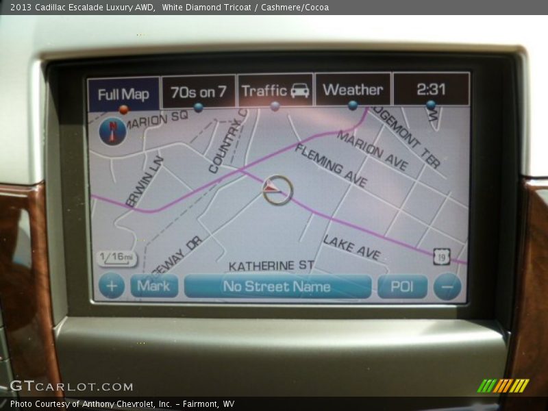 White Diamond Tricoat / Cashmere/Cocoa 2013 Cadillac Escalade Luxury AWD