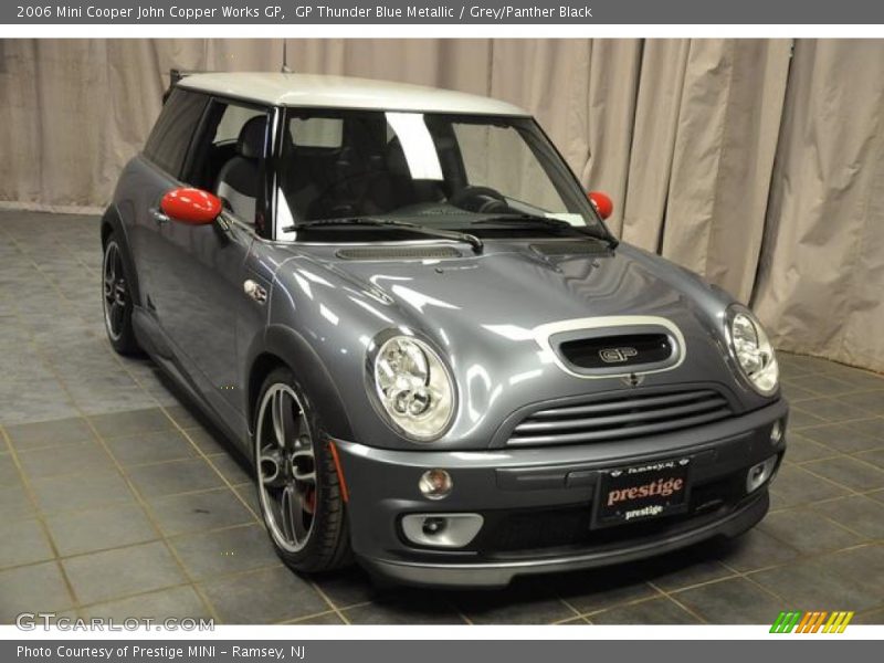 GP Thunder Blue Metallic / Grey/Panther Black 2006 Mini Cooper John Copper Works GP