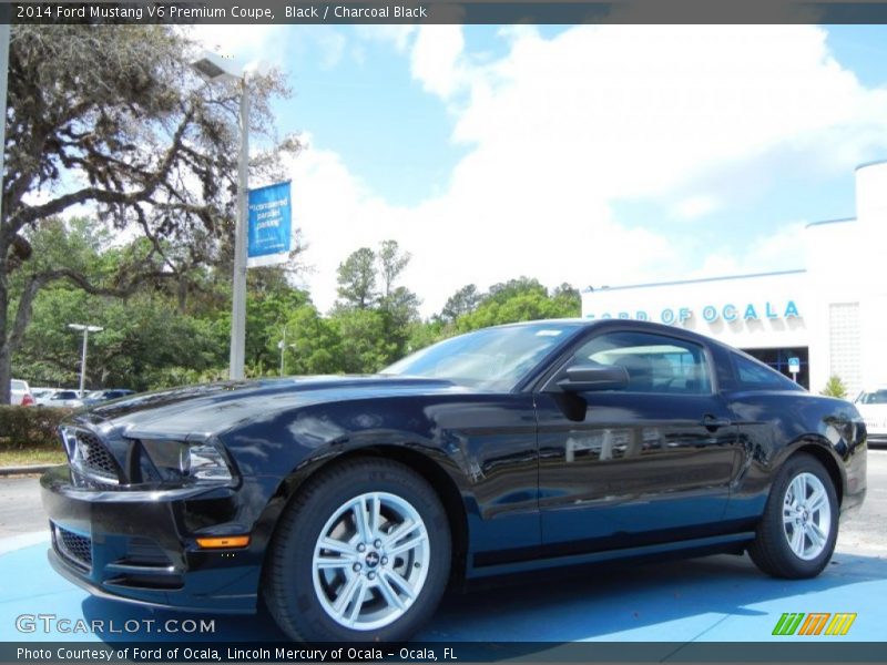 Black / Charcoal Black 2014 Ford Mustang V6 Premium Coupe