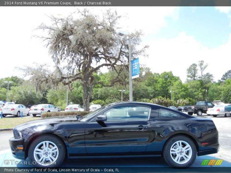 Black / Charcoal Black 2014 Ford Mustang V6 Premium Coupe