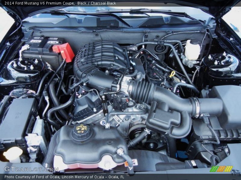 Black / Charcoal Black 2014 Ford Mustang V6 Premium Coupe