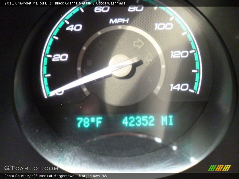 Black Granite Metallic / Cocoa/Cashmere 2011 Chevrolet Malibu LTZ