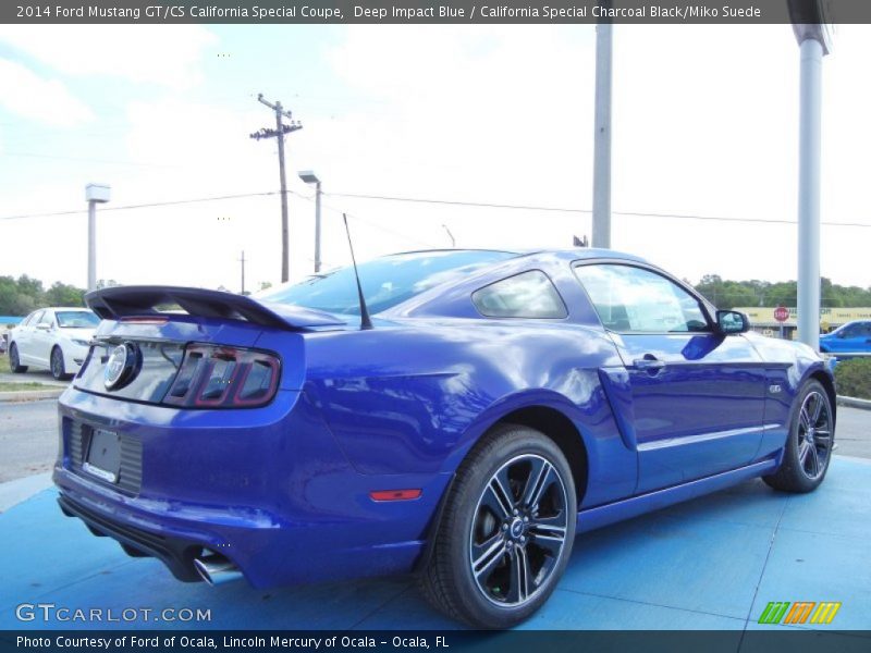 Deep Impact Blue / California Special Charcoal Black/Miko Suede 2014 Ford Mustang GT/CS California Special Coupe