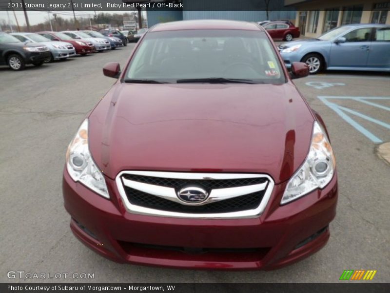 Ruby Red Pearl / Off-Black 2011 Subaru Legacy 2.5i Limited