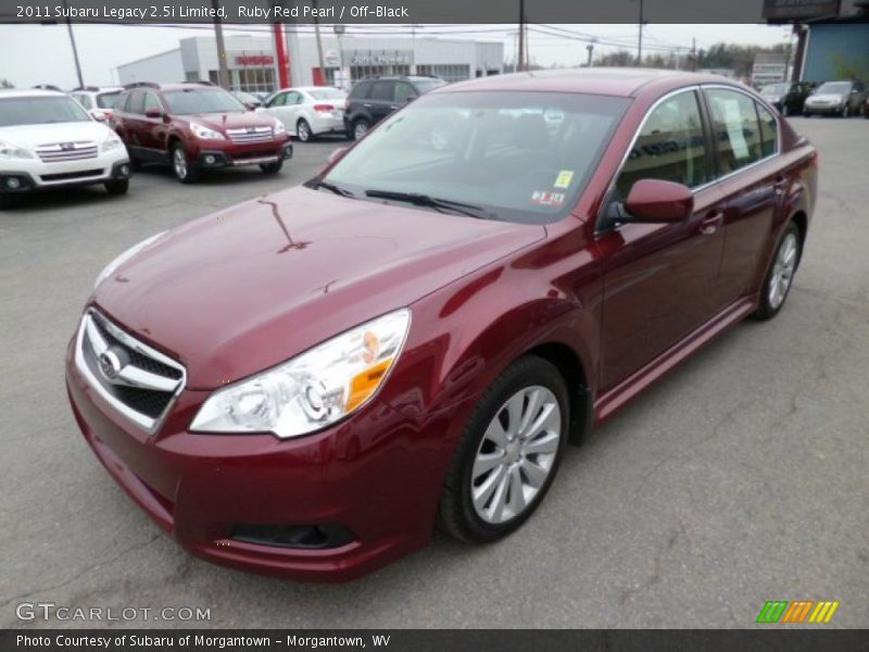 Ruby Red Pearl / Off-Black 2011 Subaru Legacy 2.5i Limited