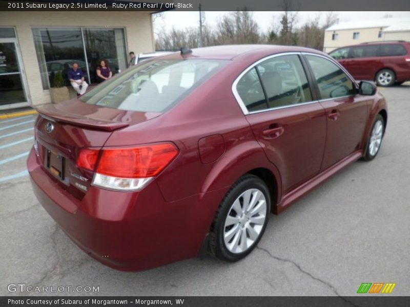 Ruby Red Pearl / Off-Black 2011 Subaru Legacy 2.5i Limited