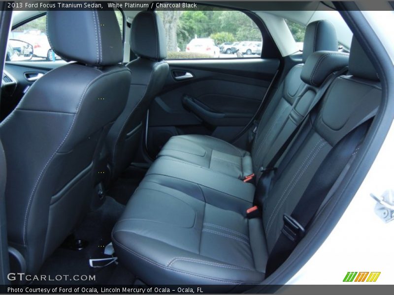 White Platinum / Charcoal Black 2013 Ford Focus Titanium Sedan