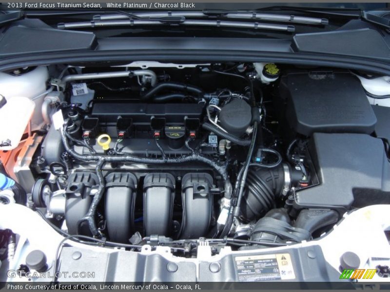 White Platinum / Charcoal Black 2013 Ford Focus Titanium Sedan