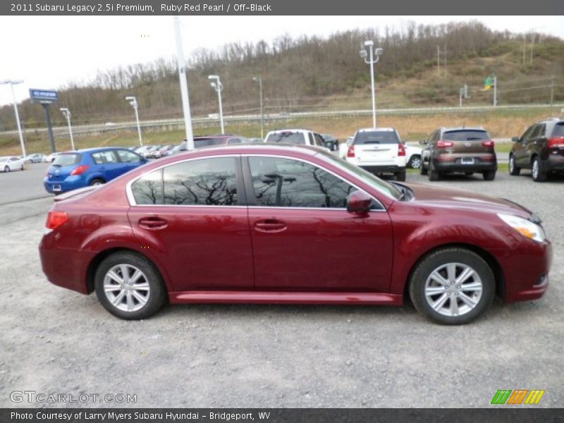 Ruby Red Pearl / Off-Black 2011 Subaru Legacy 2.5i Premium