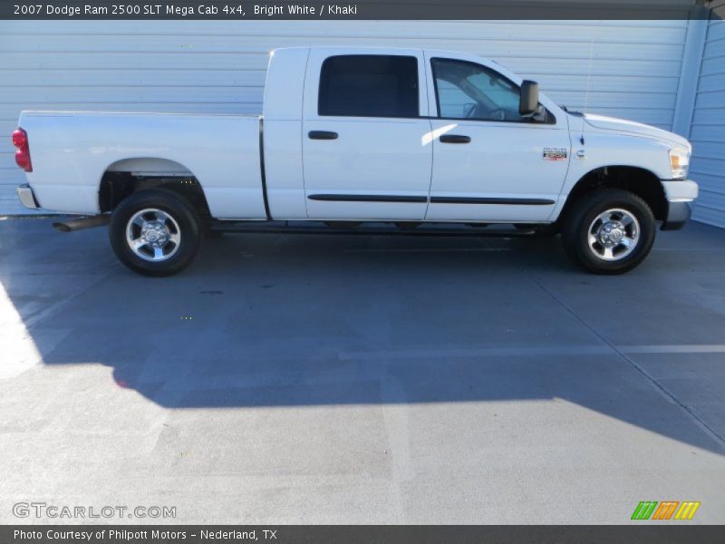 Bright White / Khaki 2007 Dodge Ram 2500 SLT Mega Cab 4x4