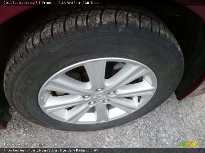 Ruby Red Pearl / Off-Black 2011 Subaru Legacy 2.5i Premium