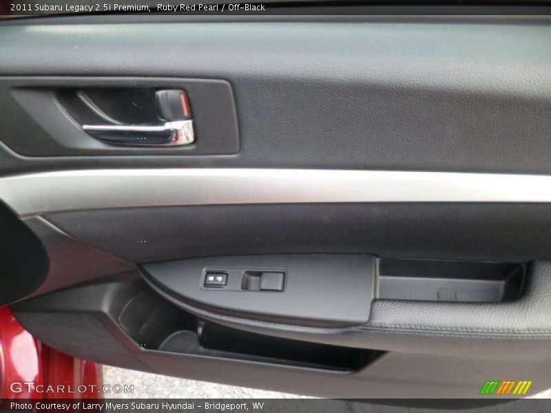 Ruby Red Pearl / Off-Black 2011 Subaru Legacy 2.5i Premium