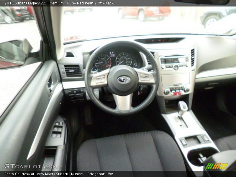 Ruby Red Pearl / Off-Black 2011 Subaru Legacy 2.5i Premium