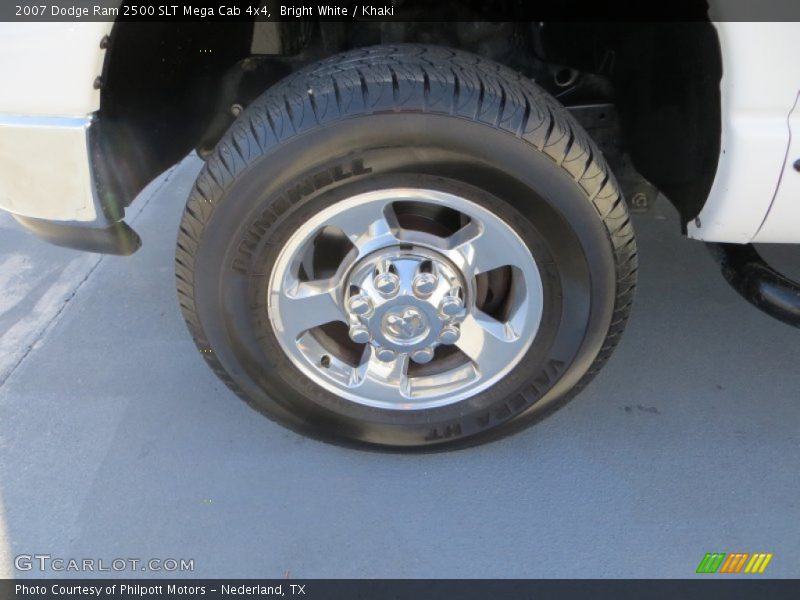Bright White / Khaki 2007 Dodge Ram 2500 SLT Mega Cab 4x4