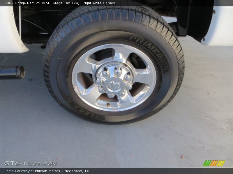Bright White / Khaki 2007 Dodge Ram 2500 SLT Mega Cab 4x4
