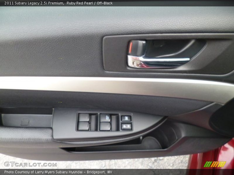 Ruby Red Pearl / Off-Black 2011 Subaru Legacy 2.5i Premium