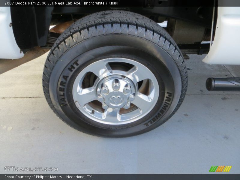 Bright White / Khaki 2007 Dodge Ram 2500 SLT Mega Cab 4x4
