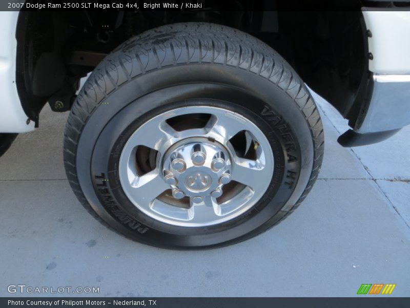 Bright White / Khaki 2007 Dodge Ram 2500 SLT Mega Cab 4x4