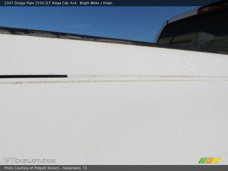 Bright White / Khaki 2007 Dodge Ram 2500 SLT Mega Cab 4x4