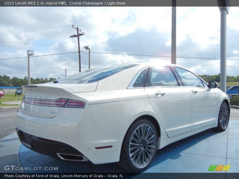 Crystal Champagne / Light Dune 2013 Lincoln MKZ 2.0L Hybrid FWD