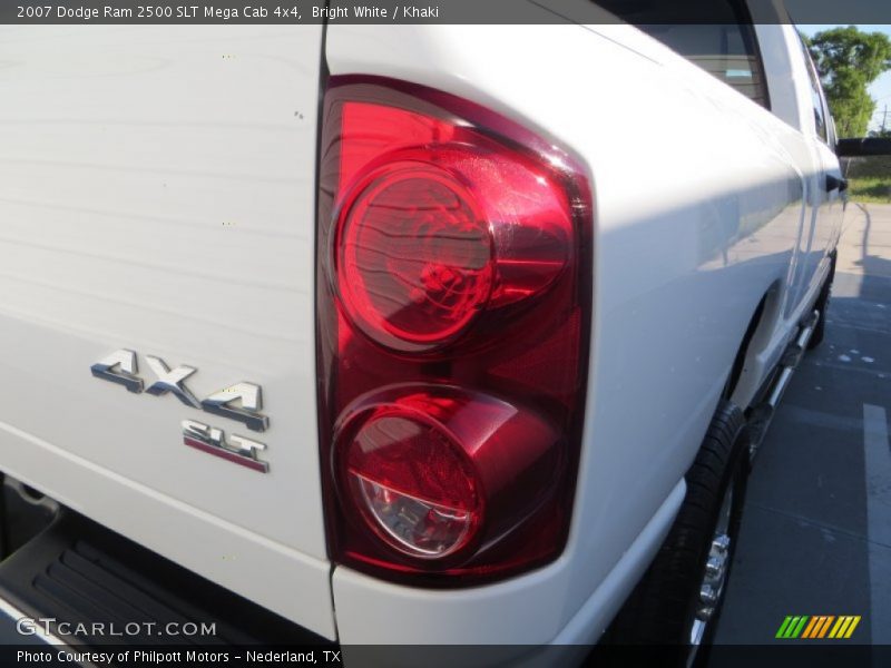 Bright White / Khaki 2007 Dodge Ram 2500 SLT Mega Cab 4x4