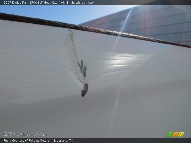 Bright White / Khaki 2007 Dodge Ram 2500 SLT Mega Cab 4x4