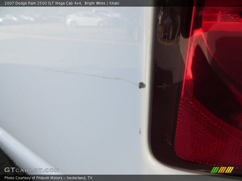 Bright White / Khaki 2007 Dodge Ram 2500 SLT Mega Cab 4x4