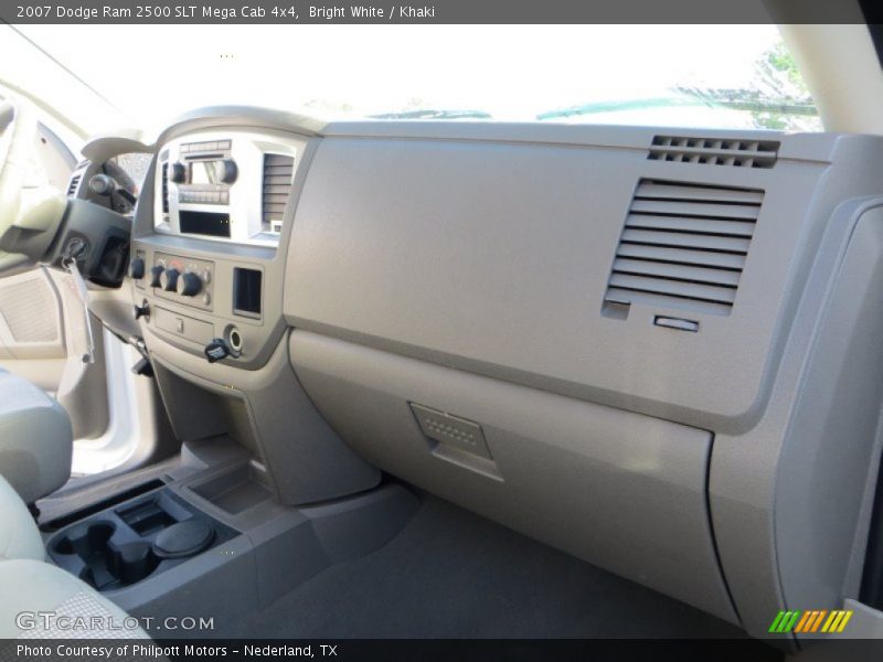 Bright White / Khaki 2007 Dodge Ram 2500 SLT Mega Cab 4x4