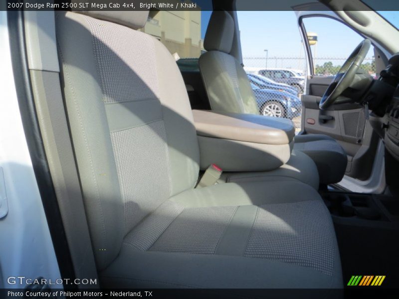 Bright White / Khaki 2007 Dodge Ram 2500 SLT Mega Cab 4x4