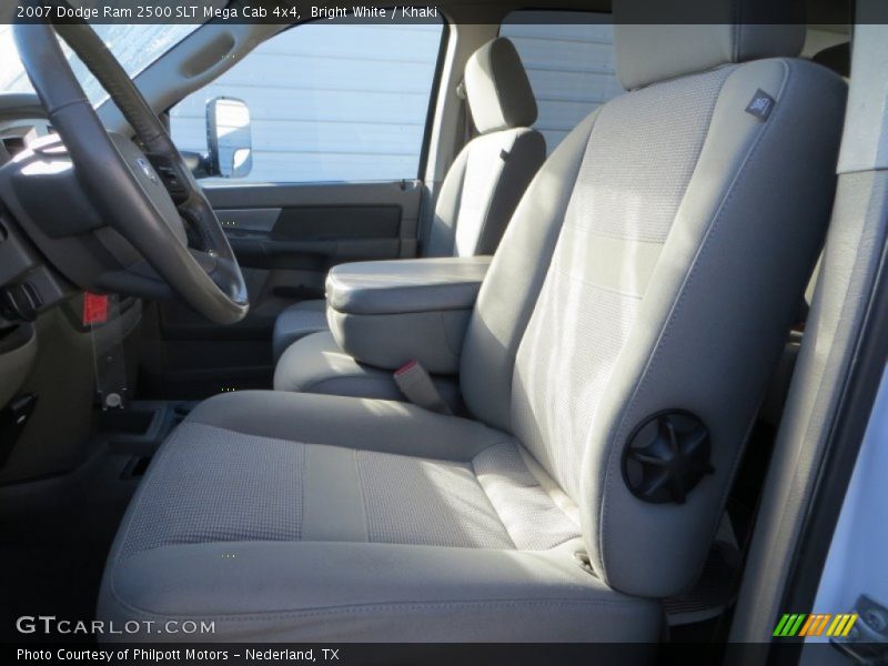 Bright White / Khaki 2007 Dodge Ram 2500 SLT Mega Cab 4x4