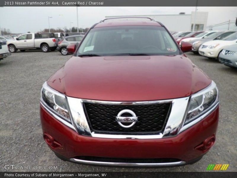 Cayenne Red / Charcoal 2013 Nissan Pathfinder SV 4x4