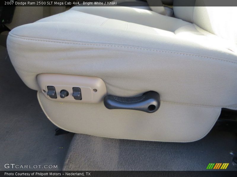 Bright White / Khaki 2007 Dodge Ram 2500 SLT Mega Cab 4x4