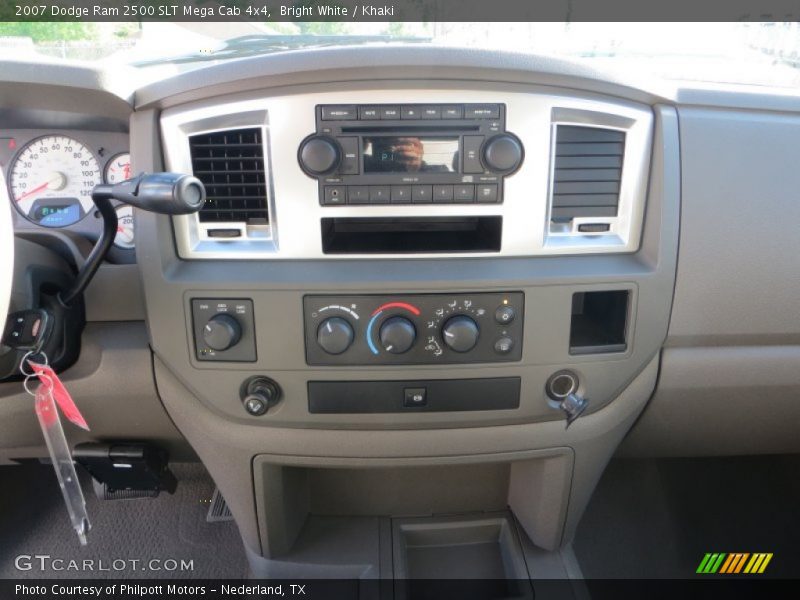 Bright White / Khaki 2007 Dodge Ram 2500 SLT Mega Cab 4x4