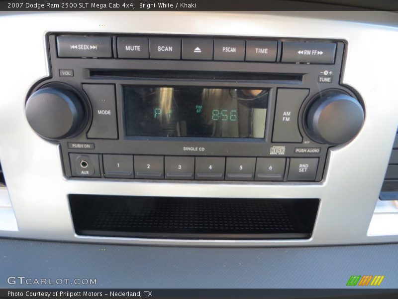 Bright White / Khaki 2007 Dodge Ram 2500 SLT Mega Cab 4x4